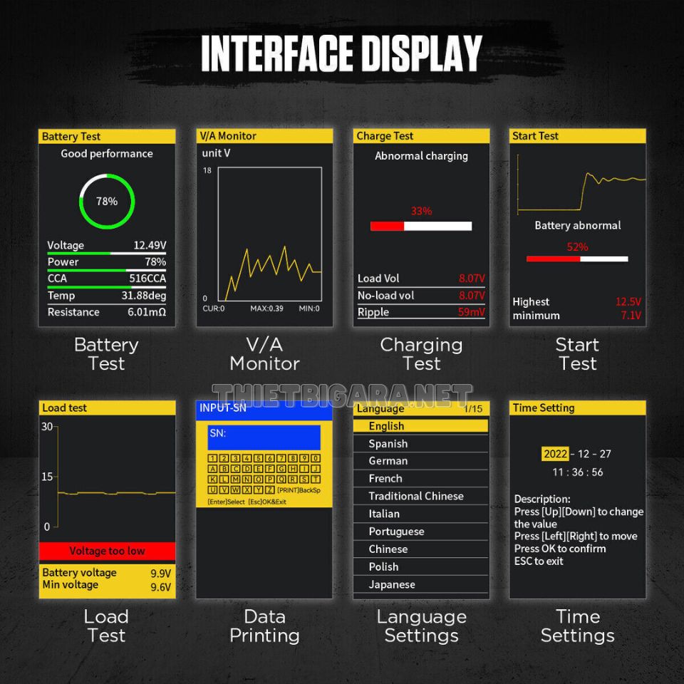 Giao diện hiển thị đẹp mắt trên AUTOOL BT880 Giao diện hiển thị đẹp mắt trên AUTOOL BT880
