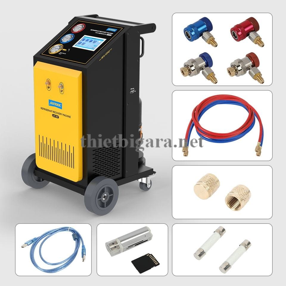 Thiết bị đi kèm máy nạp ga điều hoà ô tô Autool LM707