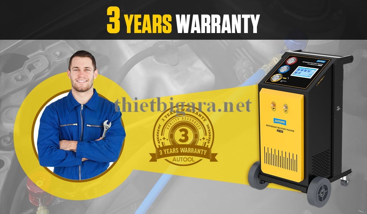 Bảo hành 3 năm với sản phẩm máy nạp ga điều hoà ô tô autool