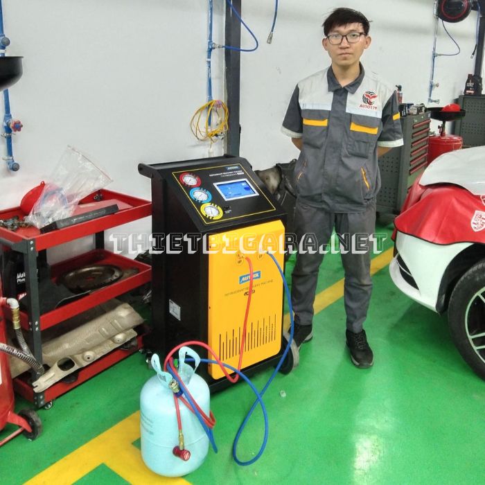 Máy nạp ga điều hoà tự động AUTOOL LM707 (1) Máy nạp ga điều hoà tự động AUTOOL LM707