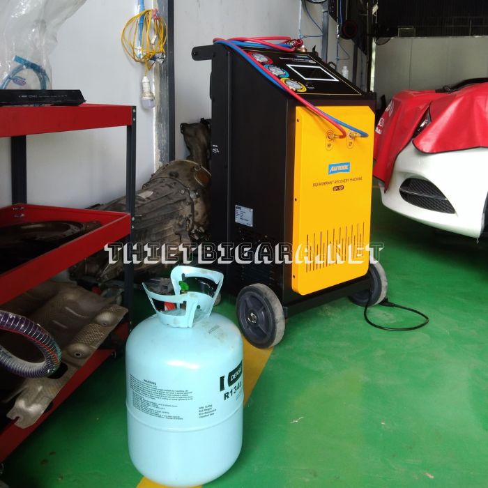 Máy nạp ga điều hoà tự động AUTOOL LM707 (2) Máy nạp ga điều hoà tự động AUTOOL LM707