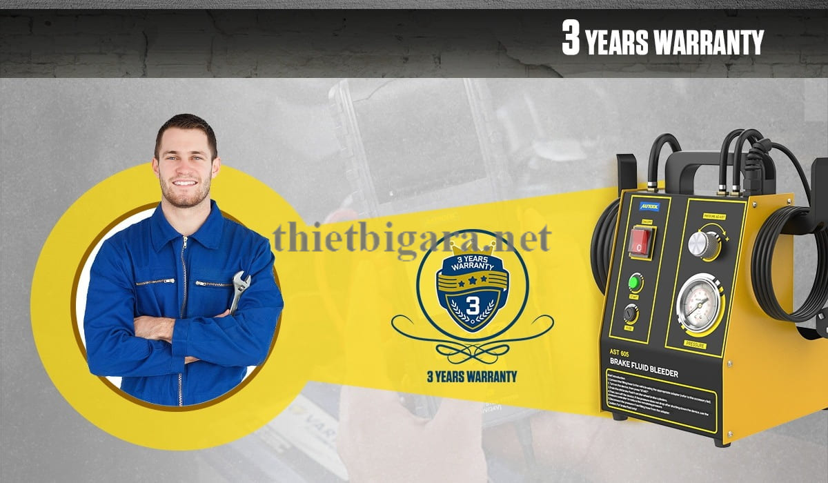 Bảo hành 3 năm cho thiết bị