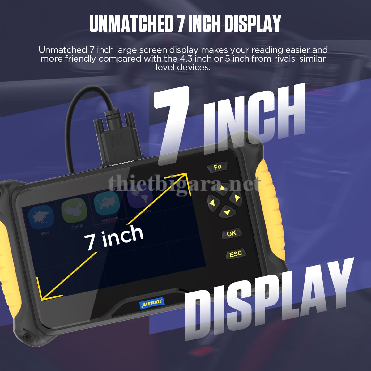 Màn hình thiết bị chuẩn đoán 7 inch