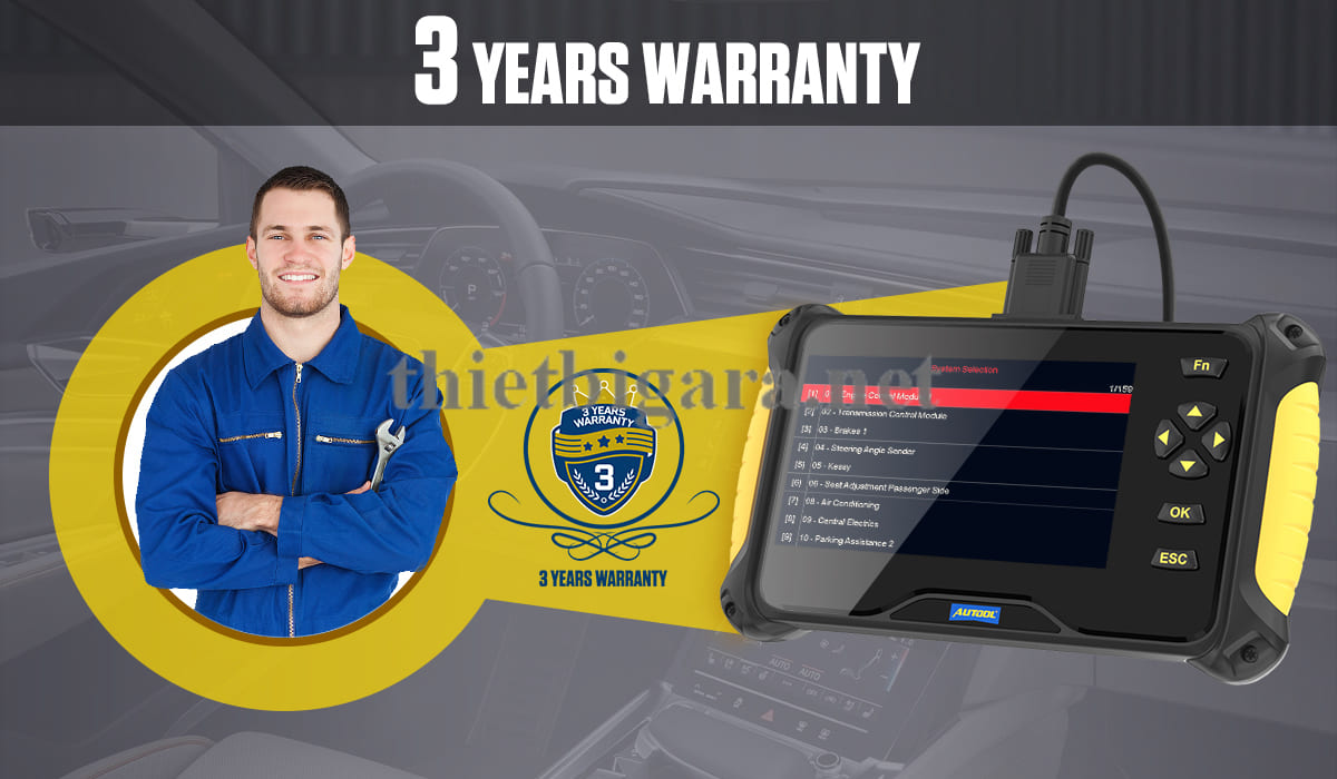 Sản phẩm được bảo hành 3 năm