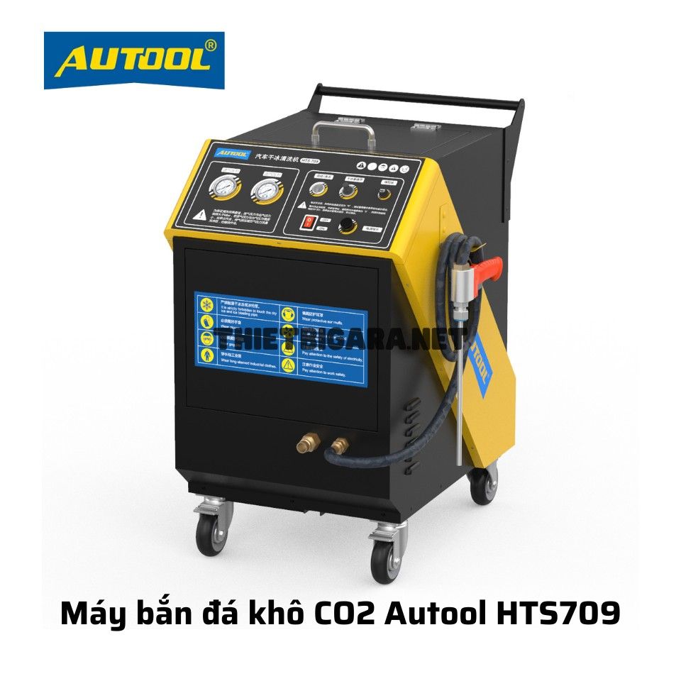 Máy bắn đá khô CO2 - Máy vệ sinh động cơ bằng đá khô AUTOOL HTS709