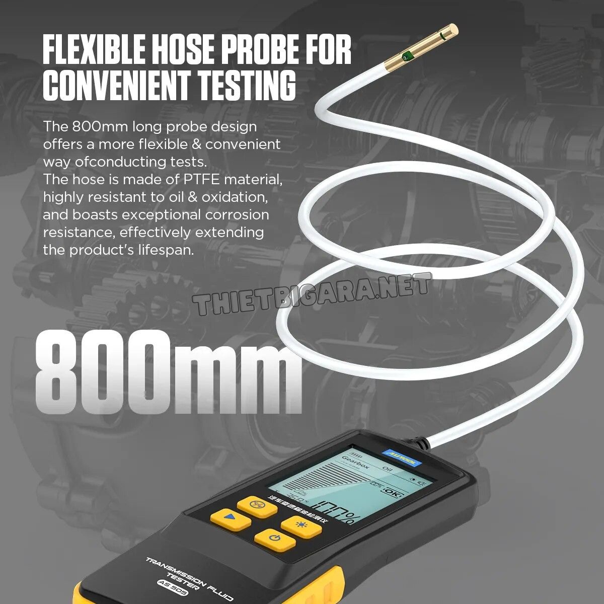 Dây dò dài trên Máy kiểm tra chất lượng dầu phanh AUTOOL AS505