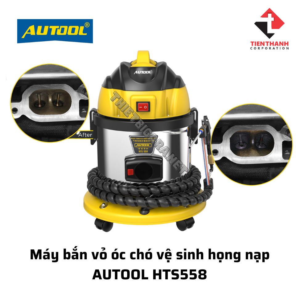Máy bắn vỏ óc chó vệ sinh họng nạp AUTOOL HTS558