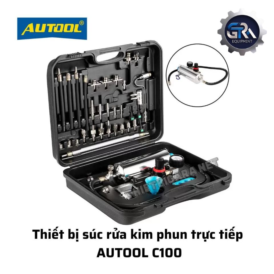 Thiết bị súc rửa kim phun động cơ xăng trực tiếp AUTOOL C100