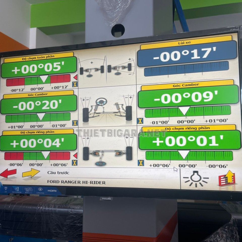 Thiết Bị Cân Chỉnh Thước Lái Xe Ô Tô Du Lịch LEO ITALY L5D (2)