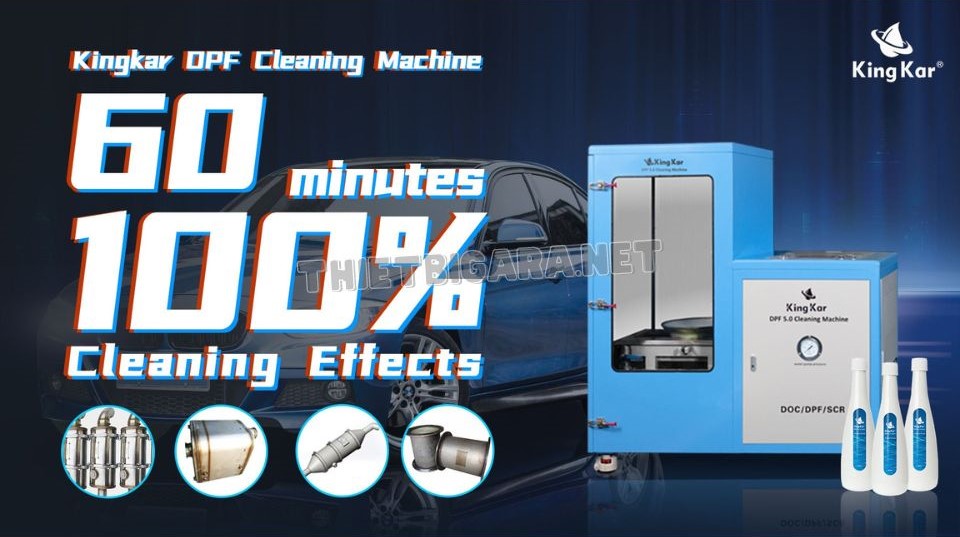 Thiết bị làm sạch bầu lọc khí xả động cơ Kingkar PDF5.0