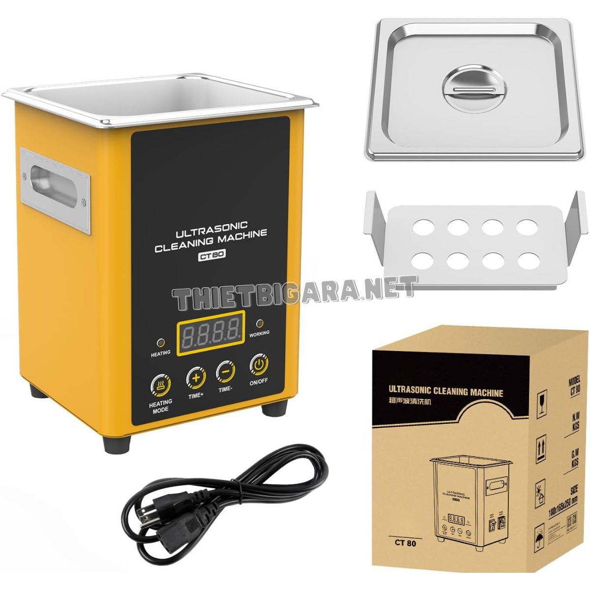 Bồn siêu âm làm sạch kim phun nhiên liệu AUTOOL CT80 (1) Bồn siêu âm làm sạch kim phun nhiên liệu AUTOOL CT80