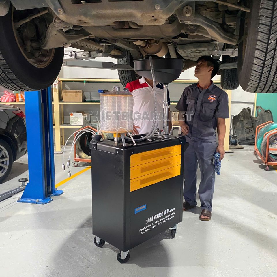 Xe đẩy hứng hút dầu kèm tủ dụng cụ AUTOOL OD760 Xe đẩy hứng hút dầu kèm tủ dụng cụ AUTOOL OD760