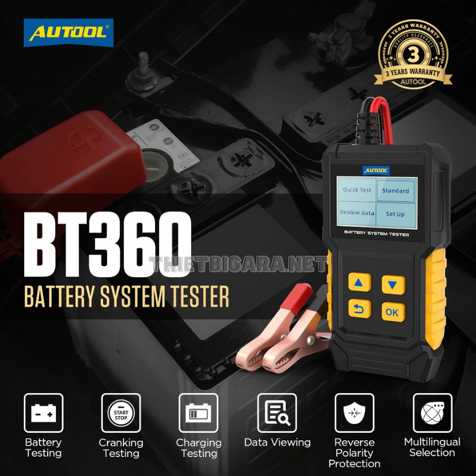 AUTOOL BT360 Kiểm tra ắc quy nhanh chóng