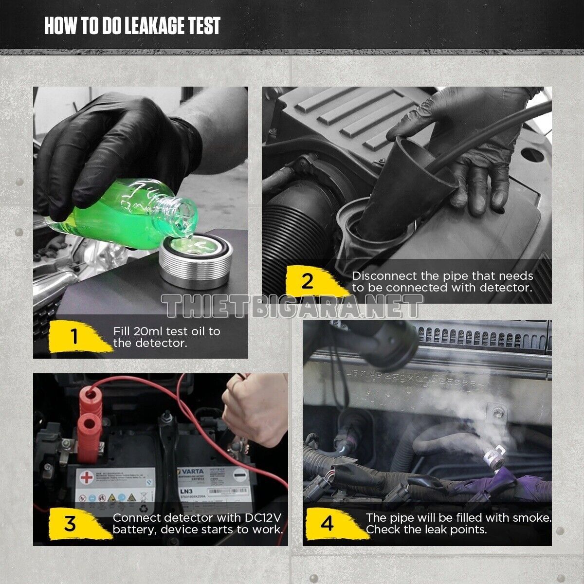 Hướng dẫn vận hành trên máy tạo khói phát hiện rò rỉ AUTOOL SDT206