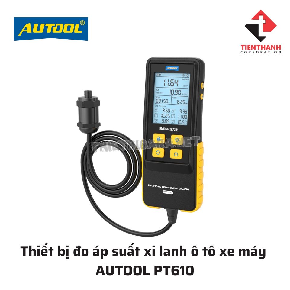Thiết bị đo áp suất xi lanh ô tô xe máy AUTOOL PT610