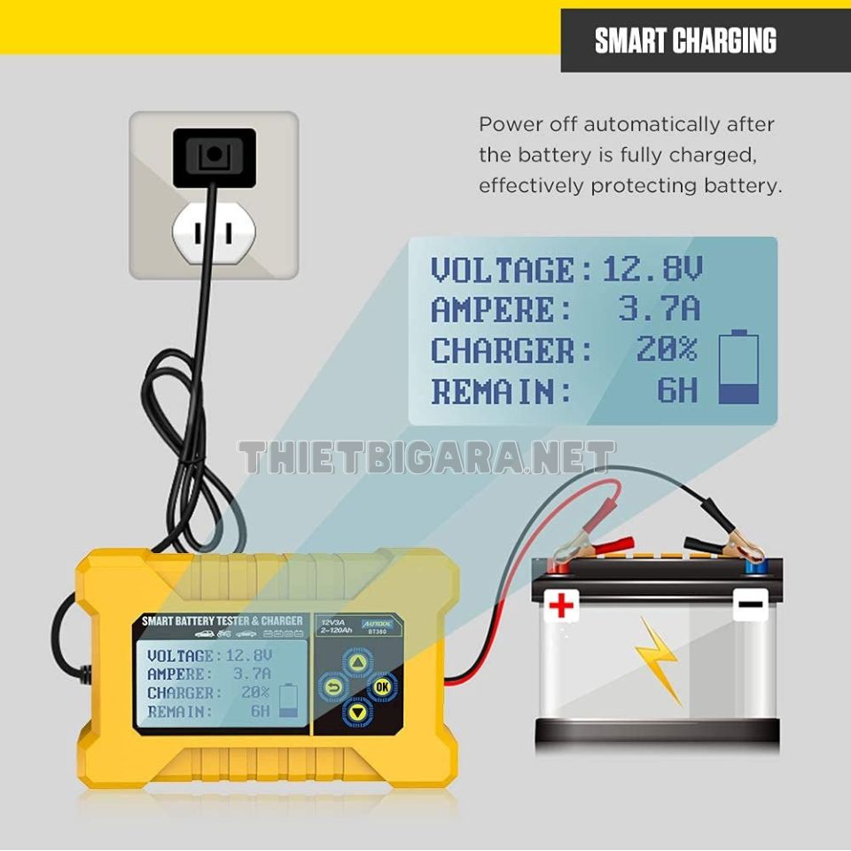 Thiết bị kiểm tra và sạc bình ắc quy AUTOOL BT380 (2)
