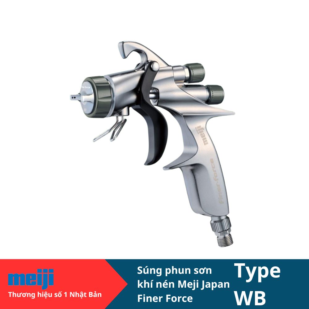 Súng phun sơn Meji Nhật Bản Finer Force WB Súng phun sơn Meji Nhật Bản Finer Force WB