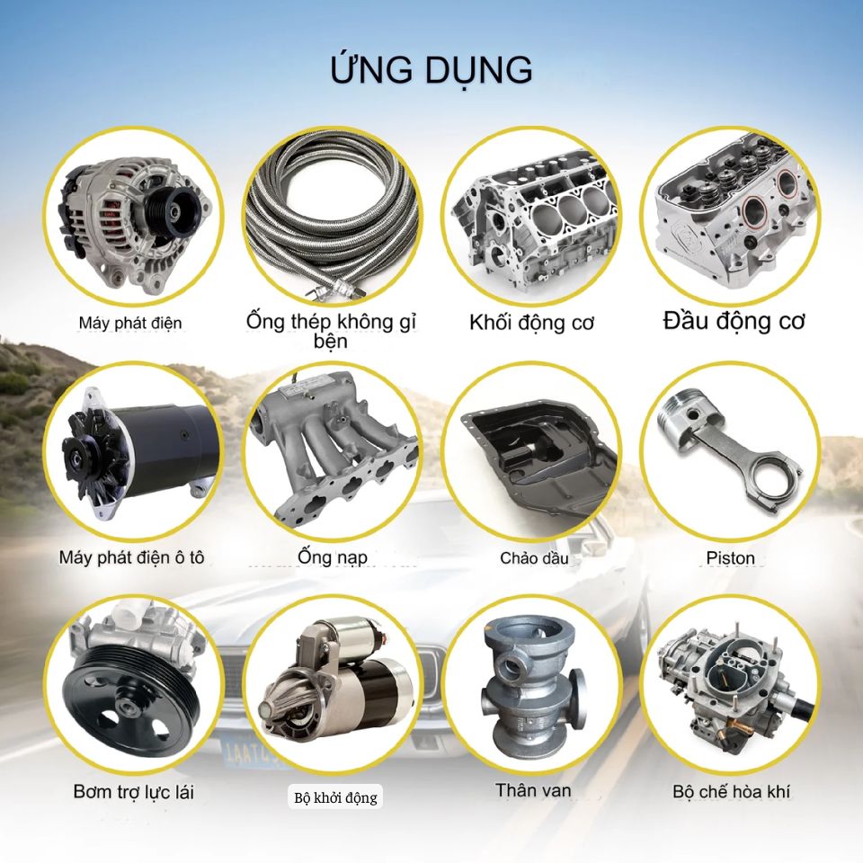 Ứng dụng Dung dịch siêu âm chi tiết máy móc Ứng dụng Dung dịch siêu âm chi tiết máy móc