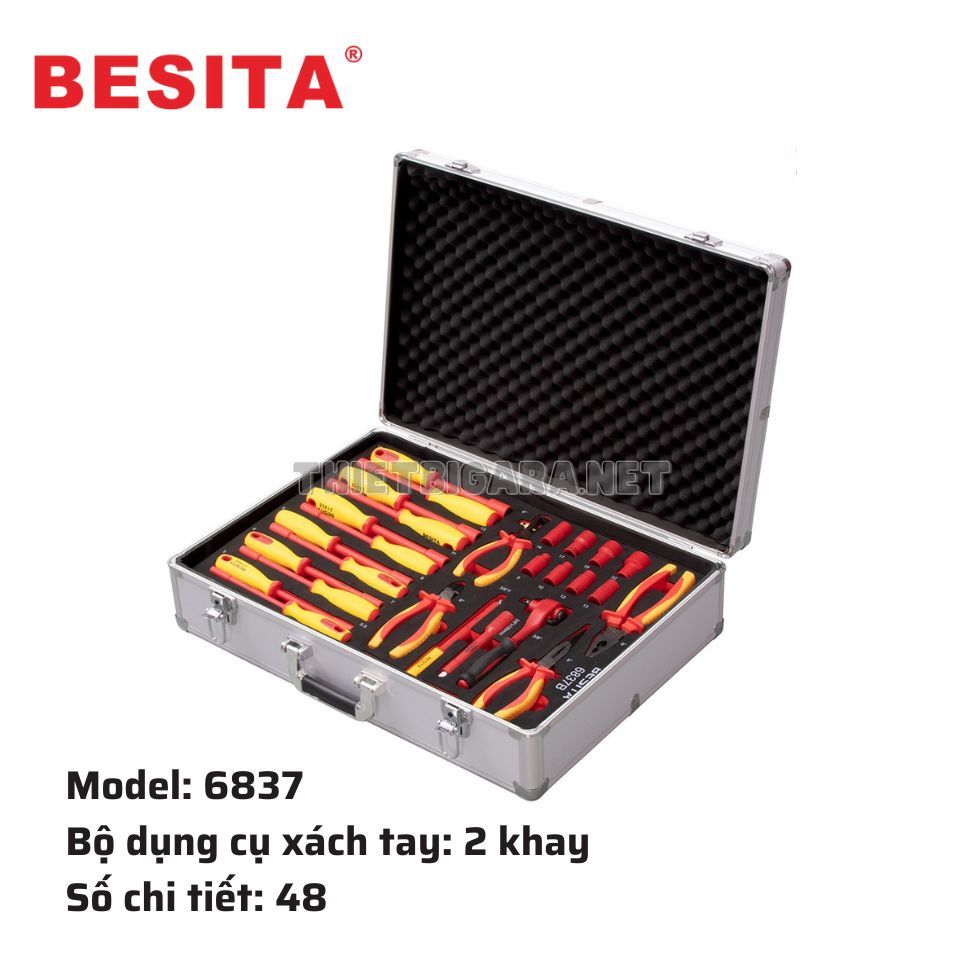 Bộ Dụng Cụ Xách Tay 48 Chi Tiết  Dùng Cho Xe Điện BESITA 6837