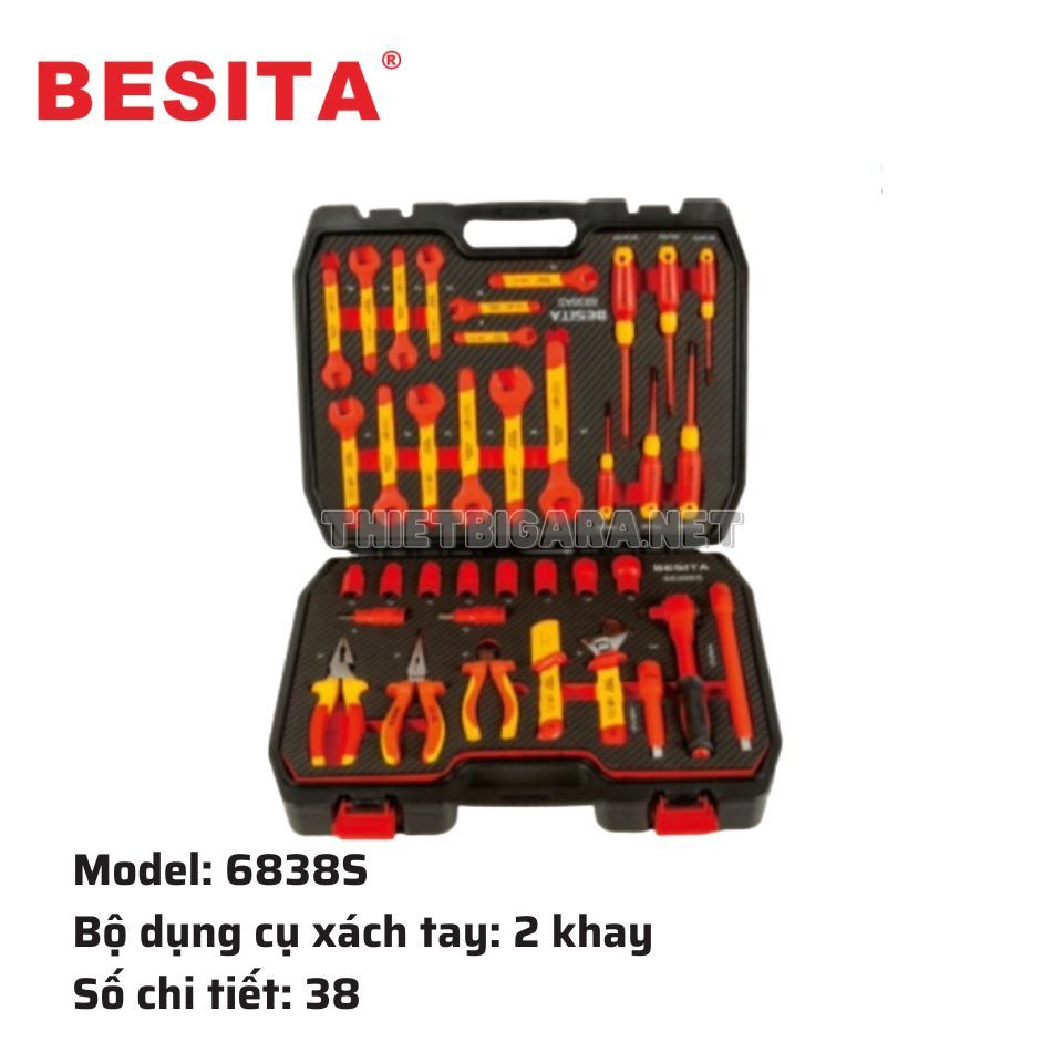 BESITA 6838S | Bộ Dụng Cụ Xách Tay 38 Chi Tiết Dùng Cho Xe Điện