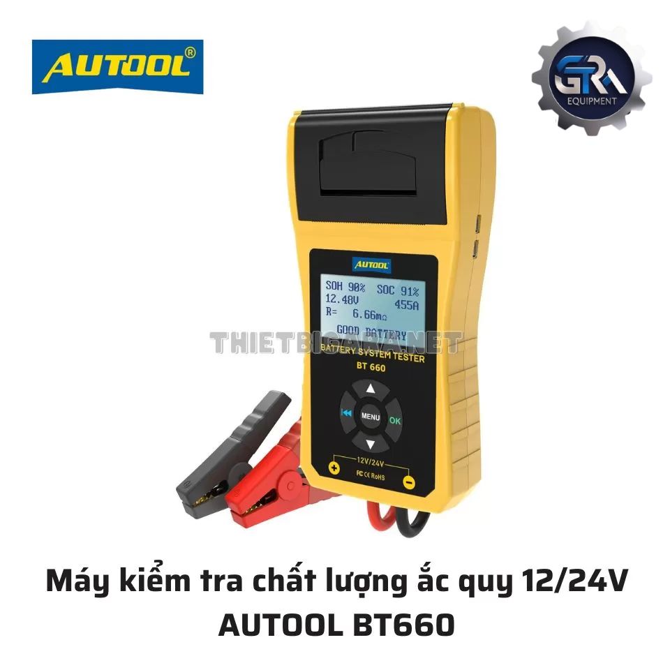 Máy Kiểm Tra Chất Lượng Ắc Quy 12/24V AUTOOL BT660