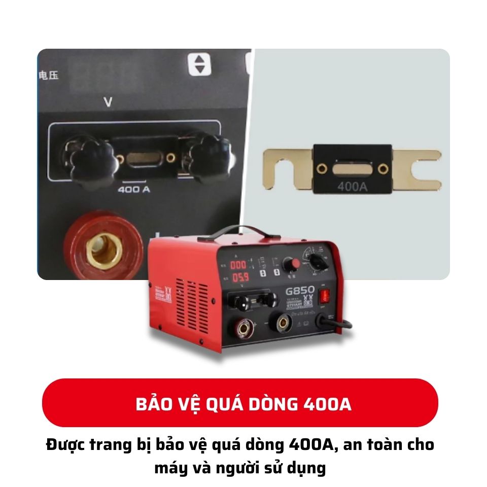 Bảo vệ quá dòng 400A trên FUNISI F850