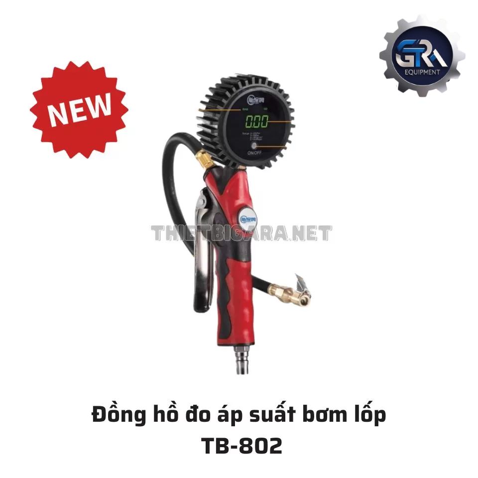Đồng Hồ Đo Áp Suất Bơm Lốp TB802