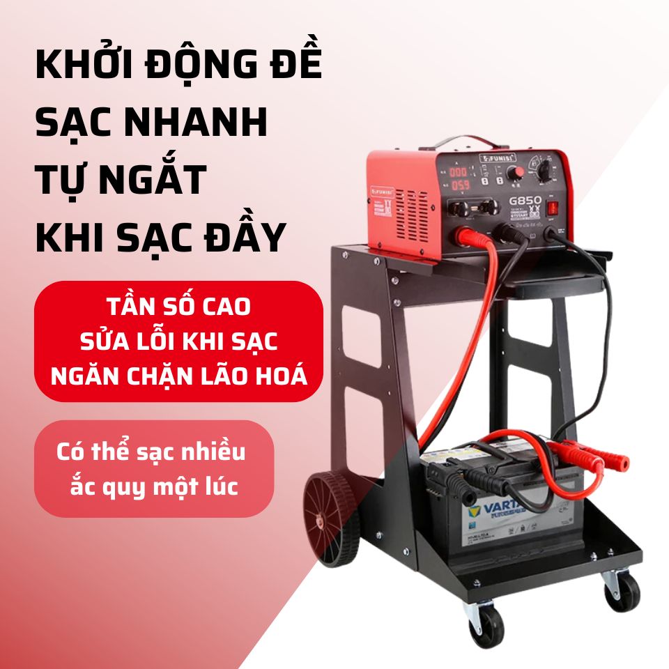 Máy sạc bình ắc quy 850A FUNISI F850