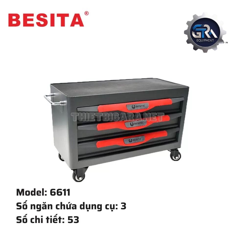 Bộ Dụng Cụ 53 Chi Tiết Chuyên Dụng Cho Cân Chỉnh Thước Lái Ô Tô BESITA 6611