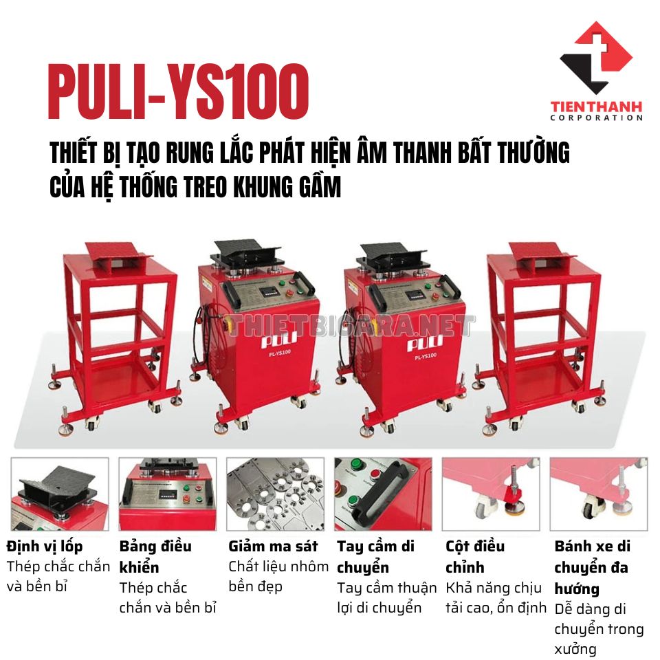 THIẾT BỊ TẠO RUNG LẮC PHÁT HIỆN ÂM THANH BẤT THƯỜNG CỦA HỆ THỐNG TREO KHUNG GẦM THIẾT BỊ TẠO RUNG LẮC PHÁT HIỆN ÂM THANH BẤT THƯỜNG CỦA HỆ THỐNG TREO KHUNG GẦM