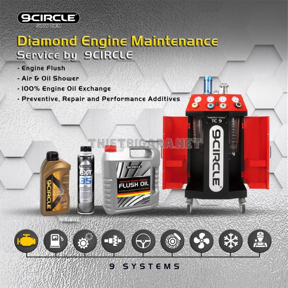 Máy thông súc dầu động cơ ô tô 9CIRCLE TC9 9CL-65600 (1)