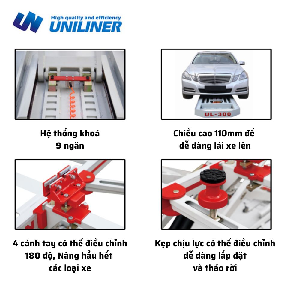 Tính năng Thiết bị nắn sắt xi khung xe ô tô UL-300 Uni-liner Tính năng Thiết bị nắn sắt xi khung xe ô tô UL-300 Uni-liner