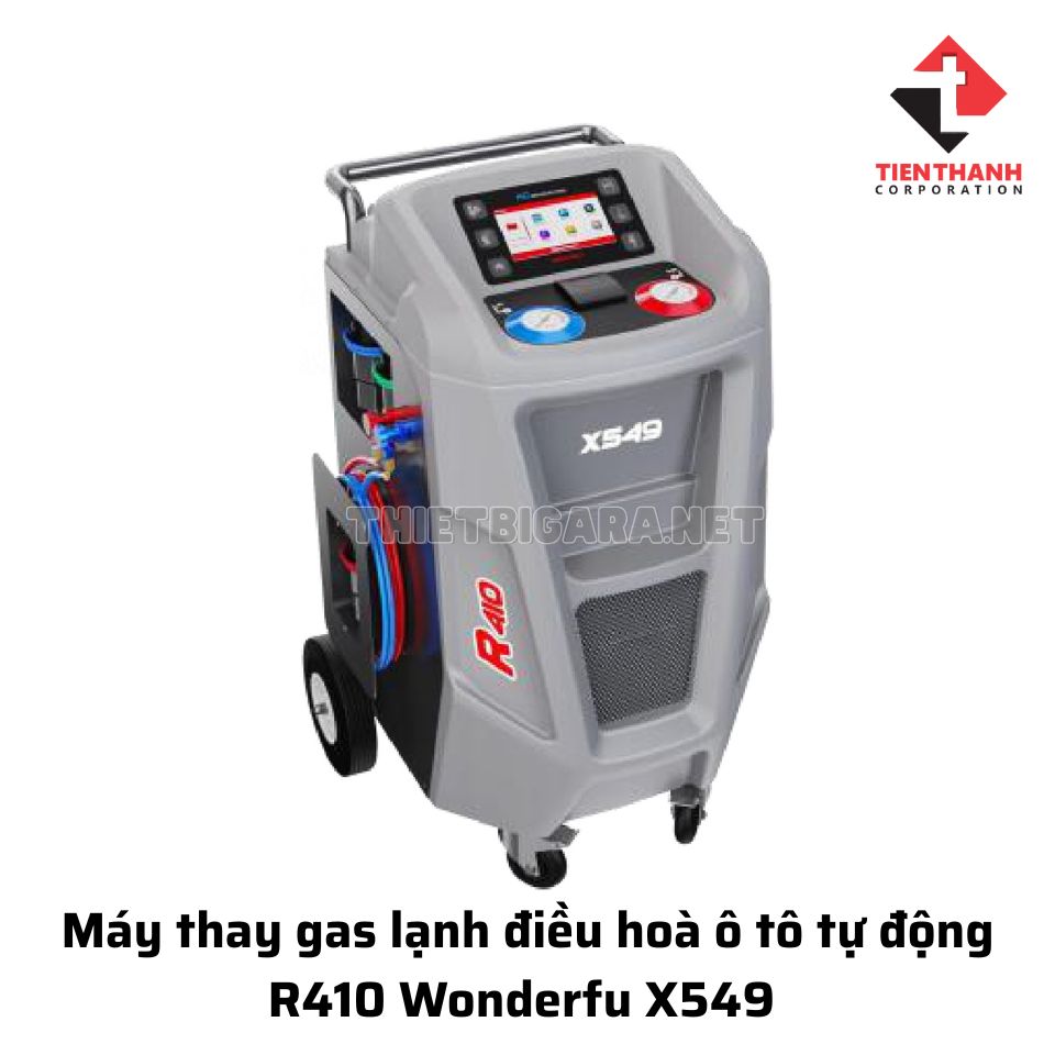 Máy thay gas lạnh điều hoà ô tô tự động R410 Wonderfu X549