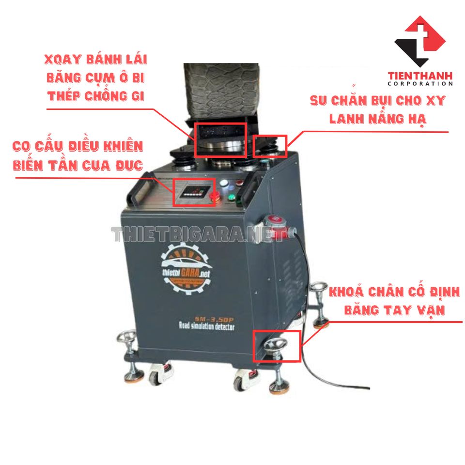 mô tả Thiết Bị Rung Lắc Kiểm Tra Khung Gầm Ô Tô