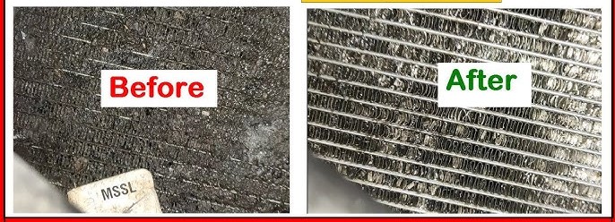 Hệ thống điều hoà ô tô trước và sau khi làm sạch