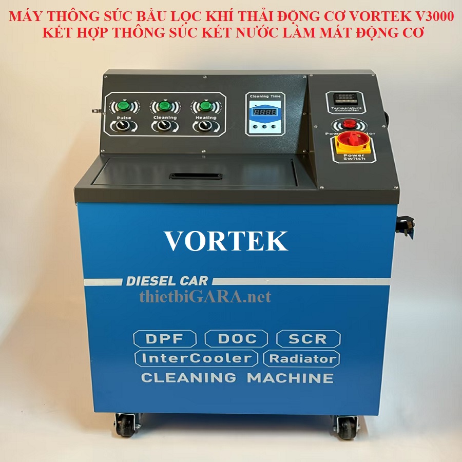 Máy Thông Súc Bầu Lọc Khí Thải, Két Nước Làm Mát Bằng Dung Dịch Tuần Hoàn V3000 Vortek