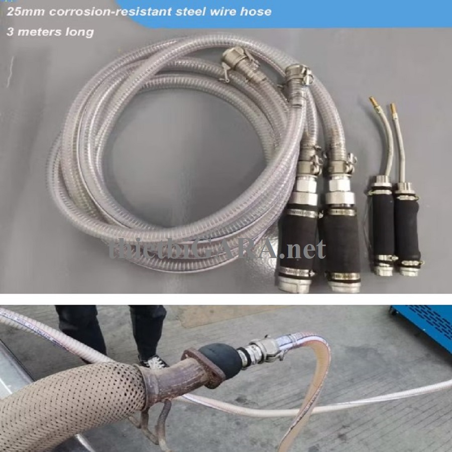 máy súc bầu lọc khí thải động cơ v3000